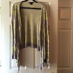 Yellow and grey lammles cardigan